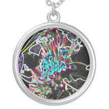 Neon Flowers Necklace