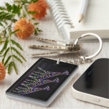 Neon Giraffes Keychain