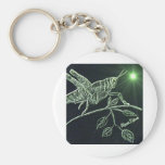 Neon Grasshopper Keychain