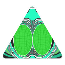 Neon green blue superfly design