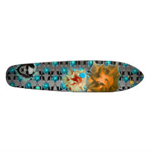 Neon Hawaii Custom Skateboard