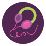 Neon Headphones Stickers