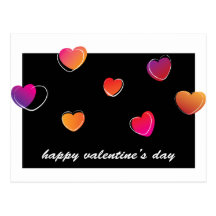 Neon Hearts Post Cards