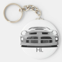 Neon "Hi." Keychains