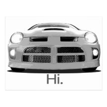 Neon "Hi." Postcard