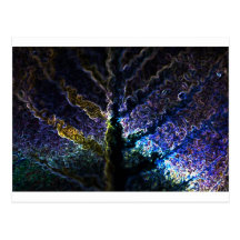 Neon Leaf Postcard