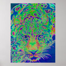 neon leopard print