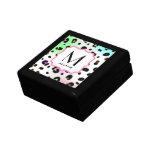 Neon Leopard Print Monogram Gift Box