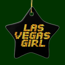 Neon Lights - Las Vegas Girl ornaments