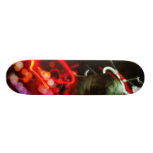 neon lights skateboard