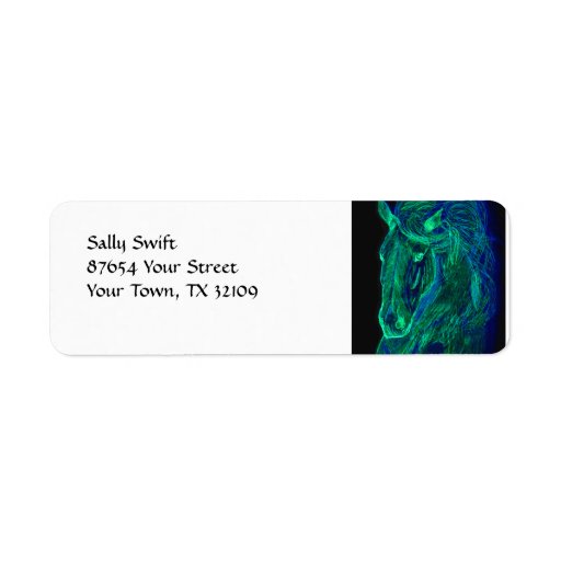 Neon Mane Custom Return Address Label