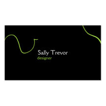 Neon Minimal- Green Business Card Template