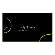 Neon Minimal - Green Business Card Templates