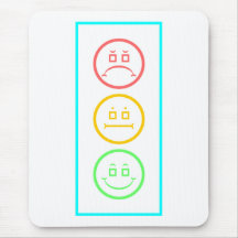 Neon Moody Stoplight Mousepads