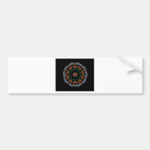 Neon Mushroom Enlightenment Bumper Sticker