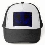 Neon Owl Portrait Mesh Hats