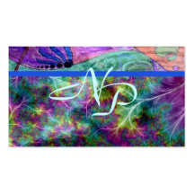 Neon Pastels Artist Studio Business Card