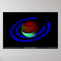 Neon Saturn Posters