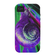 neon snail iphone iPhone 4/4S covers