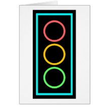 Neon Stoplight Cards