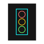 Neon Stoplight Post Cards