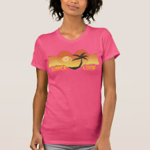 néon tropical de T-shirt de vacances d'amour d'été