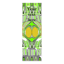 Neon yellow green superfly design business card template