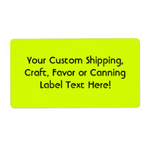 Neon Yellow, High Visibility Labels