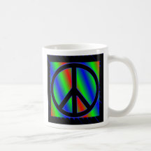 NeonColor, Peace, Peace, Peace Coffee Mug
