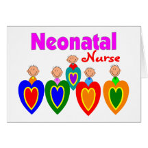 Neontal Nurse--Adorable Baby Graphics Greeting Cards