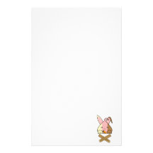Neopolitan Hopdrop Crossticks Personalized Stationery