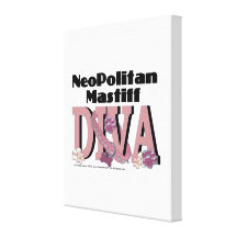 Neopolitan Mastiff DIVA Gallery Wrap Canvas