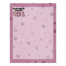Neopolitan Mastiff DIVA Personalized Letterhead