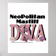 Neopolitan Mastiff DIVA Poster
