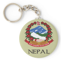 Nepal Coat of Arms Keychain