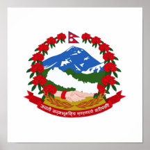 Nepal Coat of Arms Poster