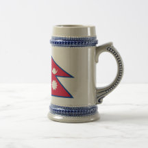 Nepal Flag Coffee Mugs