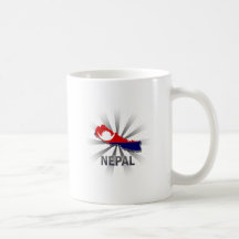 Nepal Flag Map 2.0 Mug