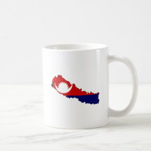 Nepal Flag Map full size Mug
