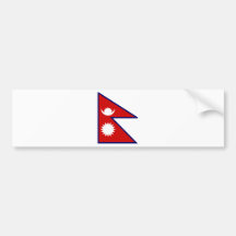 Nepal High quality Flag Bumper Stickers