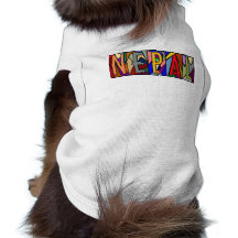NEPAL ~ PERSONALIZED BIG LETTER PET-WARE FOR DOGS! PET TEE