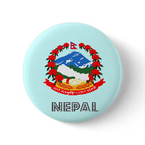 Nepalese Emblem Pinback Buttons
