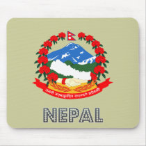 Nepalese Emblem Mouse Pads