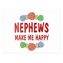 Nephew Happiness Post Card