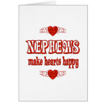 Nephew Hearts Greeting Cards