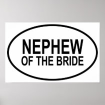 Nephew of the Bride Wedding Oval Poster
