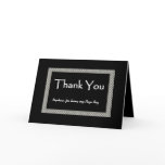 NEPHEW Page Boy Checkerboard Wedding THANK YOU Card