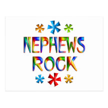 NEPHEWS ROCK POSTCARD