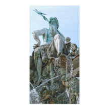 Neptune Fountain in Berlin Photo Card Template