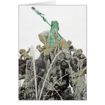 Neptunes Fountain, Alexanderplatz, Berlin (n6norm) Cards